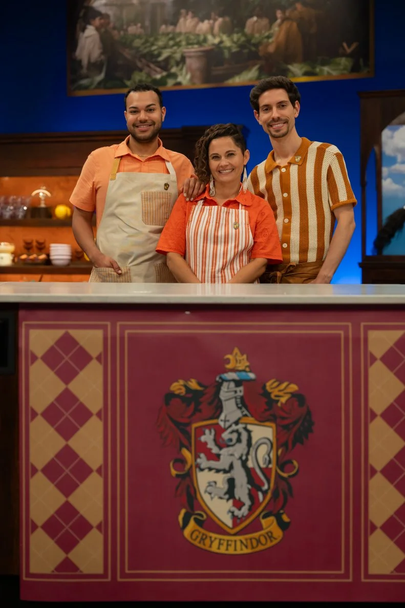 Contestant Andy Ortega Angel Figueroa Rui Mota, as seen on Harry Potter: Wizards of Baking, Season 3