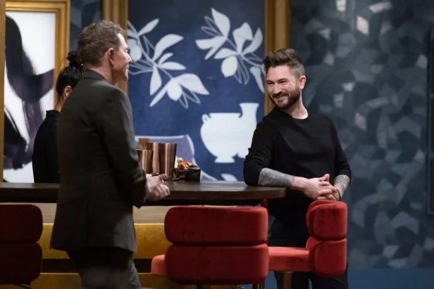Host Bobby Flay and Chef Alex Stupak, as seen on Bobby’s Triple Threat, Season 5