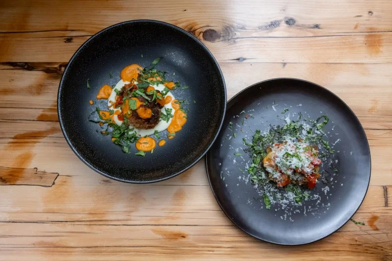 Chef Antonia Lofaso’s  round 1 dishes, as seen on Bobby’s Triple Threat, Season 5