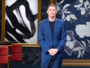 Host Bobby Flay, as seen on Bobby’s Triple Threat, Season 5