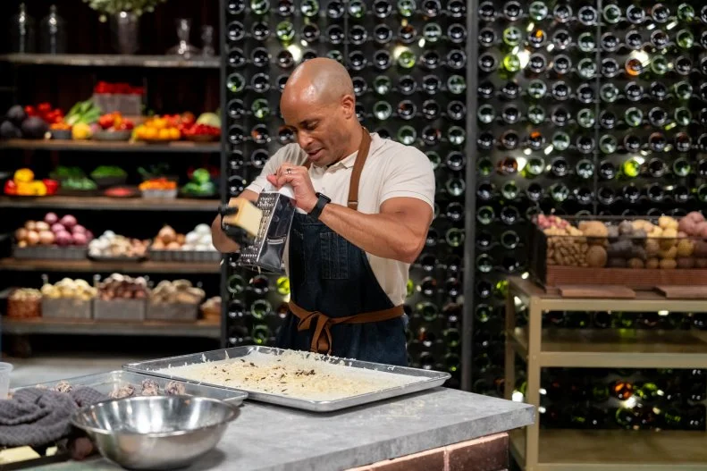 Chef Michael Jenkins during Round 2, as seen on Bobby's Triple Threat, Season 3.