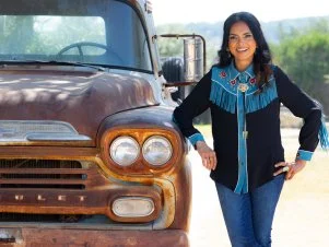 Host Maneet Chauhan, as seen on BBQ Brawl, Season 7