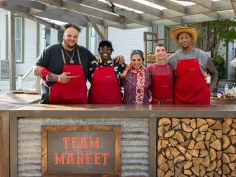 team Maneet Chauhan on season 7 of BBQ Brawl