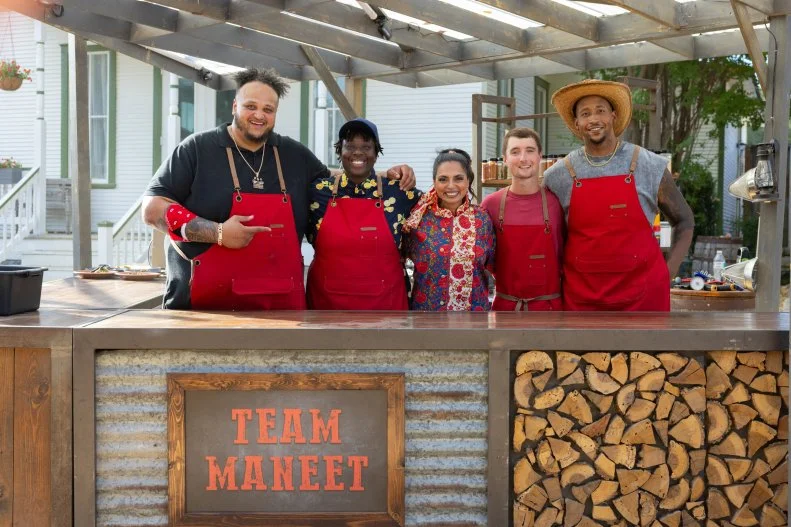 team Maneet Chauhan on season 7 of BBQ Brawl