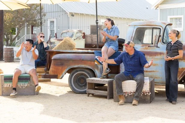 Team Bobby Flay, Chefs Tung Nguyen, Team Brooke Williamson, Chefs Morgan Bolling and Bob Trudnak in final elimination to see who will be the next Master of Cue, as seen on BBQ Brawl, Season 7
