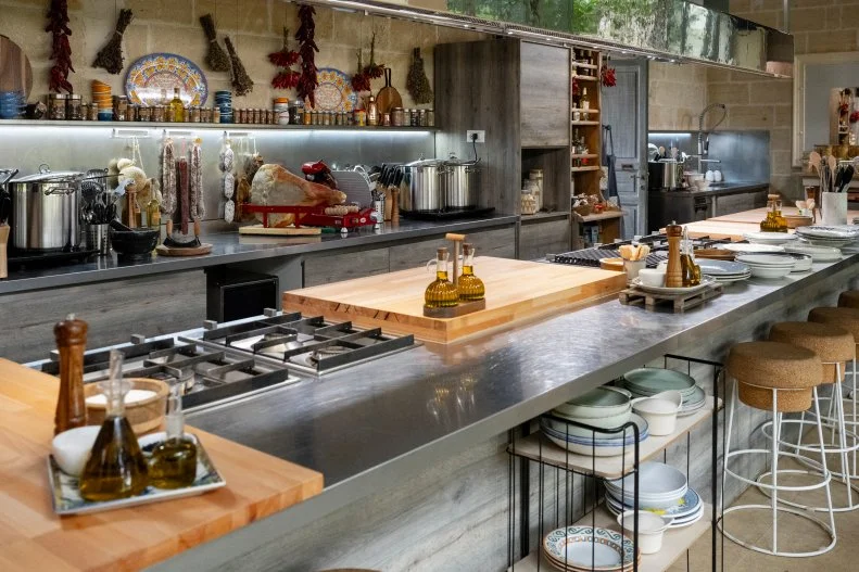 Kitchen and details of the kitchen, as seen on Ciao House, Season 2.