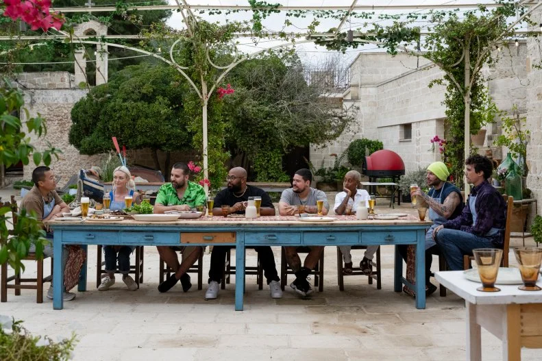 Contestants, Drew Keane, Phuoc Vo, Hanna Haar, Brittney "Stikxz" Williams, Devan Cunningham, Zev Bennett, Austin Cobb and Ivan Barros, as seen on Ciao House, Season 2.