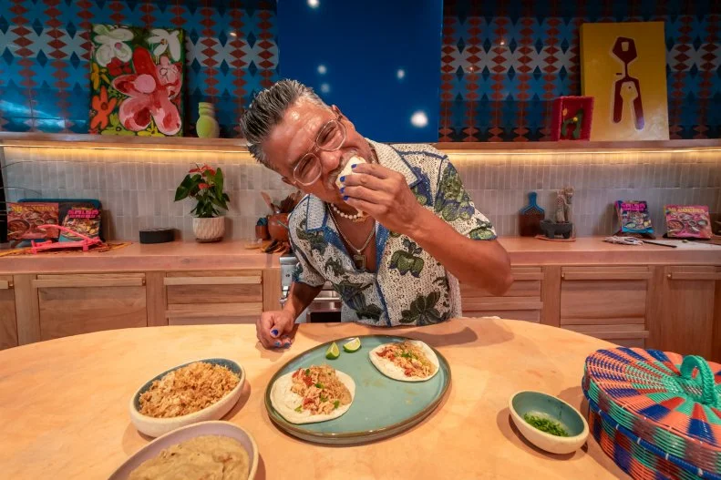 A feast for the eyes and the senses, everything about this visually stunning kitchen harmonizes beautifully with chef Rick's delectable food.