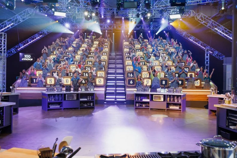 the competitors from Food Network's 100 Cooks