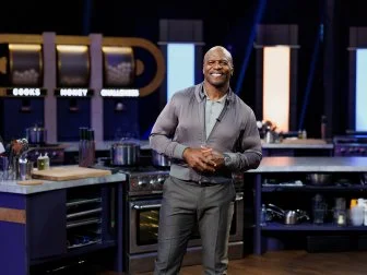 Host Terry Crews portrait, as seen on 100 Cooks, Season 1.
