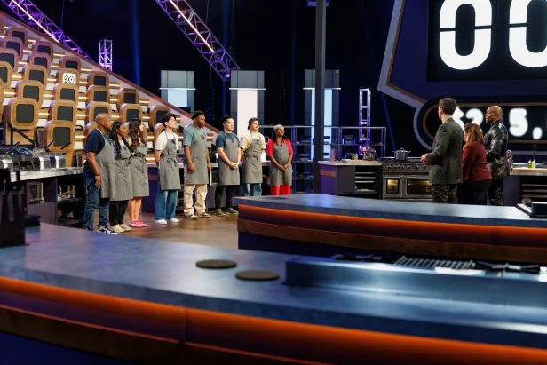 the final eight contestants on 100 Cooks prepare for one last challenge