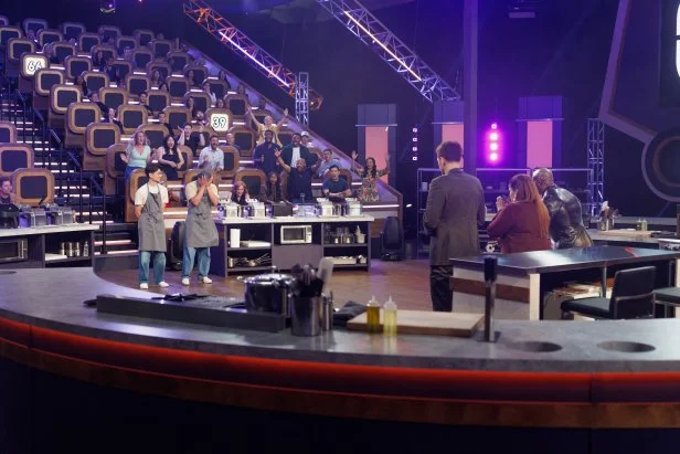 Host Terry Crews announces the winner of the inaugural season of 100 Cooks
