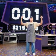 100 Cooks winner Bryce Stubbs points toward the leaderboard