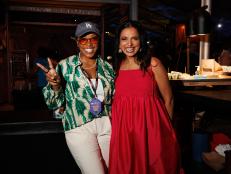 Nyesha Arrington and Maneet Chauhan at the South Beach Wine and Food Festival
