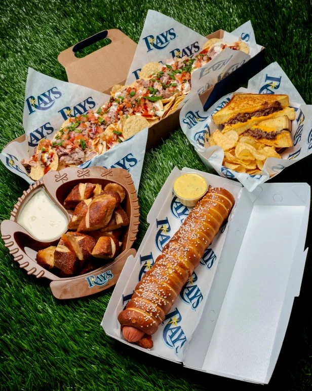 Food shoot at Tropicana Field in St. Petersburg on March 24, 2026.
