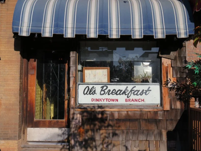Al's Breakfast in Minneapolis is a cozy diner and the perfect spot to grab a wonderful breakfast.  As seen on Travel Channel's Food Paradise.  