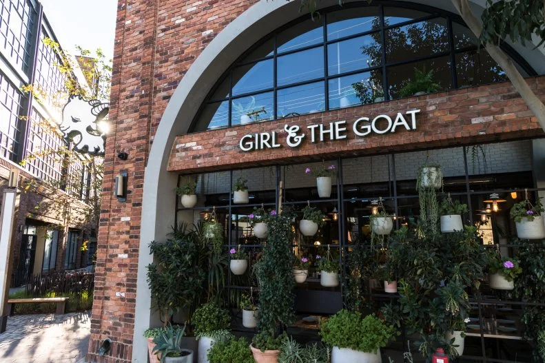 Girl and the Goat in downtown Los Angeles, as seen on Bobby and Sophie Take the Coast, Season 1.