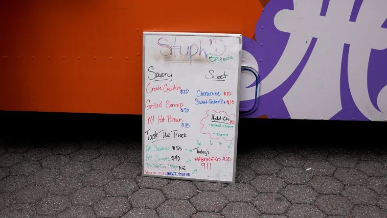 Stuph'd's menu board for the final sales challenge of Season 19