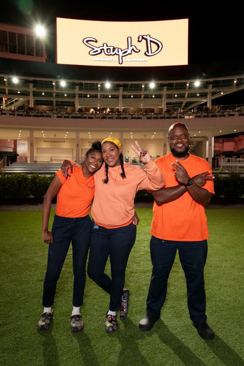 Stuph'd Beignets' team members after wining The Great Food Truck Race