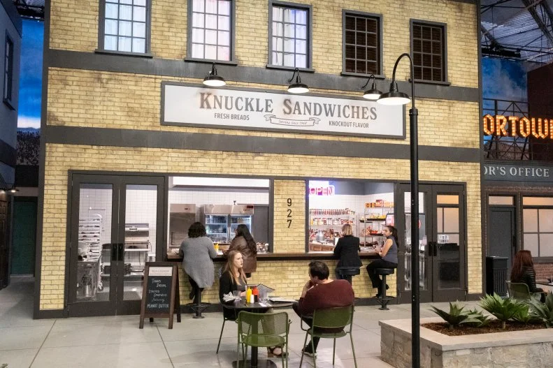 Knuckle Sandwiches storefront on Flavortown Food Fight