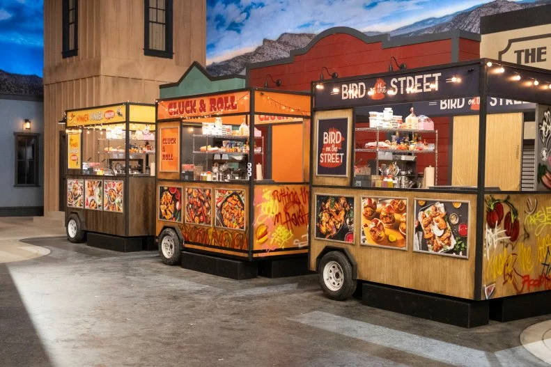 The Flavortown food carts on Flavortown Food Fight