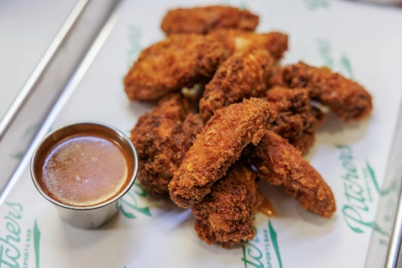 Plated Hot Honey Sauce Wings