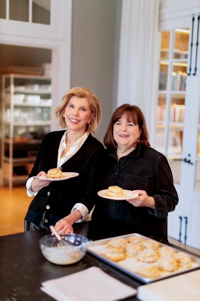 Ina Garten, Christine Baranski and Maple-Oatmeal Scones, as seen on Be My Guest with Ina Garten, Season 7