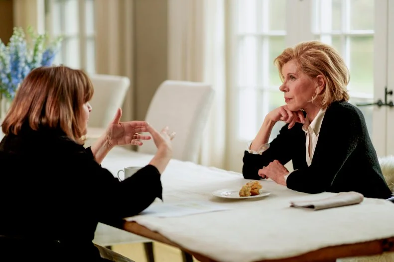 Ina Garten, Christine Baranski and Maple-Oatmeal Scones, as seen on Be My Guest with Ina Garten, Season 7