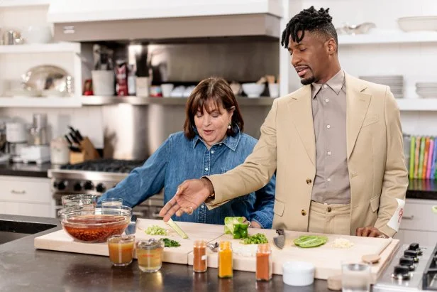 Ina Garten, Jon Batiste and Ma's Red Beans, as seen on Be My Guest with Ina Garten, Season 8