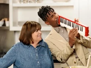Ina Garten and Jon Batiste, as seen on Be My Guest with Ina Garten, Season 8
