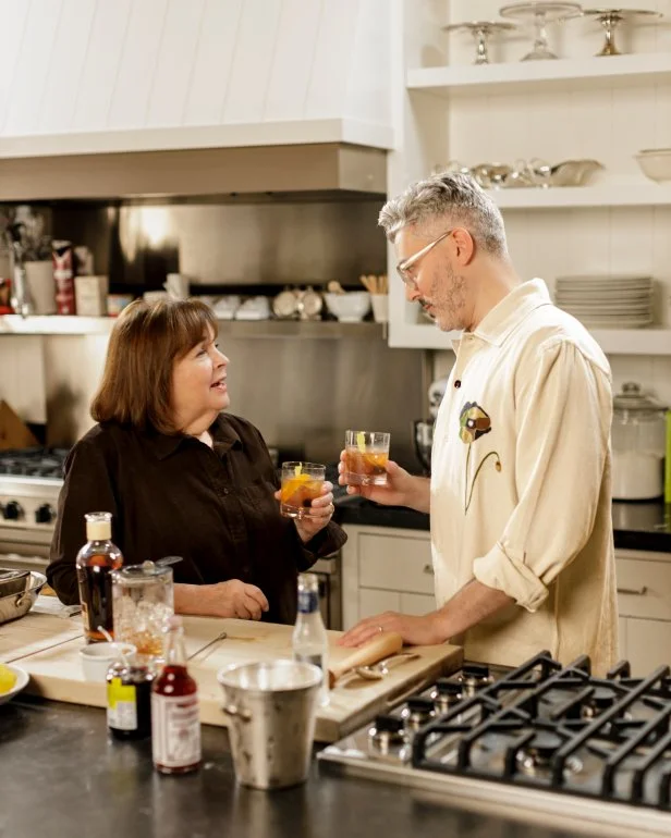 Michael Barbaro makes cocktails on Be My Guest with Ina Garten