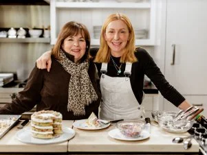 Ina Garten, Christina Tosi and Birthday Layer Cake, as seen on Be My Guest Season 9