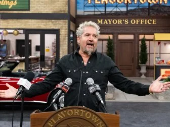Mayor Guy Fieri issues a proclamation that today is "Cheat Day," as seen on Flavortown Food Fight, Season 2.