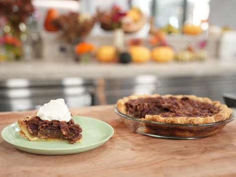Brown Butter Pecan Pie with Maple Whipped Cream