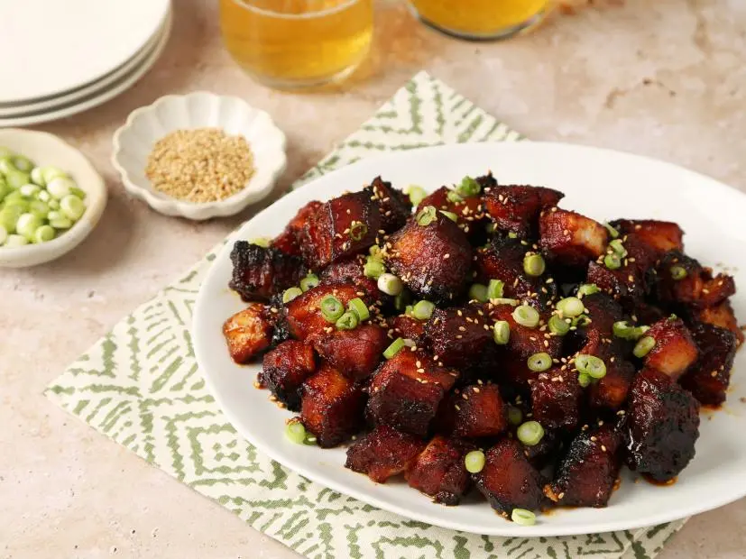 Rashad Jones' Pork Belly Burnt Ends  for FN's Hot List. 