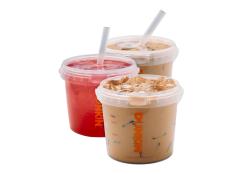The chain is testing the giant iced beverages at a dozen New England locations.