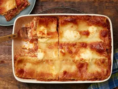 Trisha Yearwood's Cowboy Lasagna for the Comfort to the Max episode of Trisha's Southern Kitchen, as seen on Food Network.