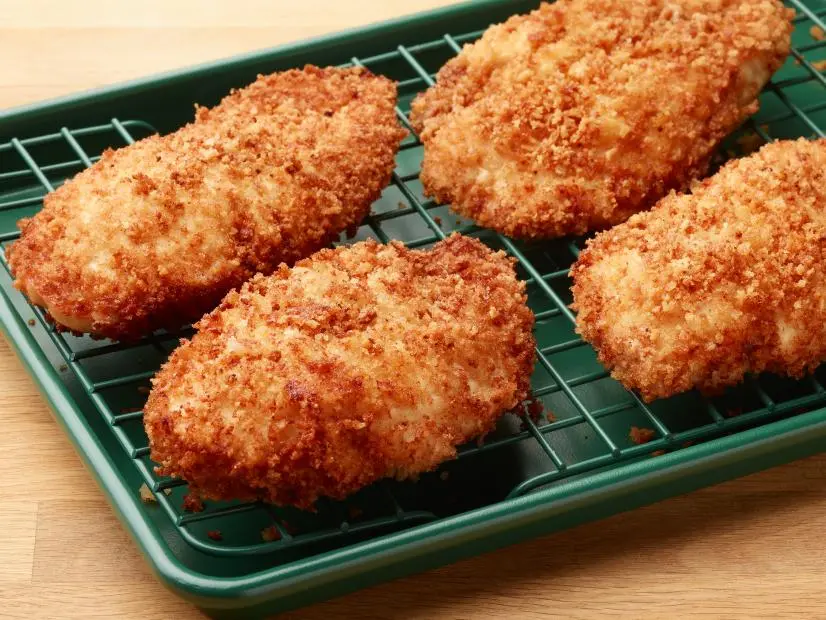 Food Network Kitchen’s How to Bread Chicken without Eggs, as seen on Food Network.