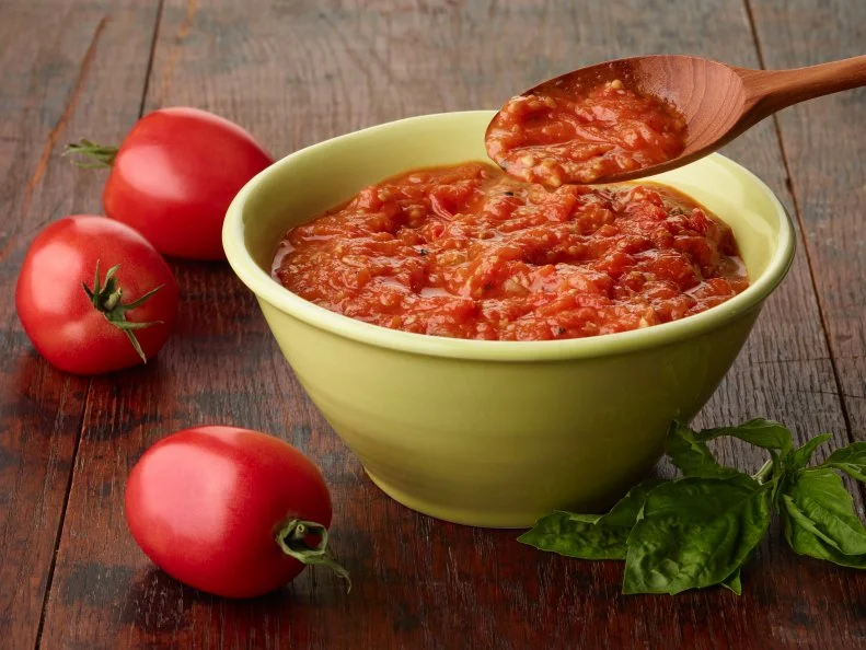 Food Network Kitchen’s Homemade Spaghetti Sauce with Fresh Tomatoes, as seen on Food Network.