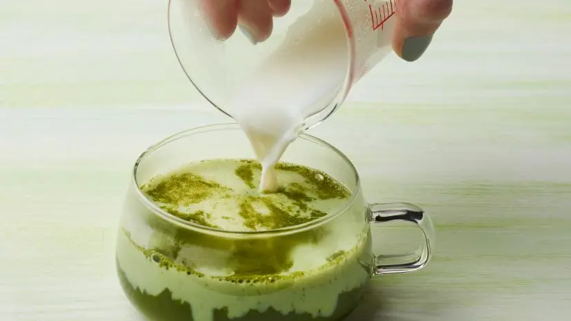Food Network Kitchen’s Matcha Latte, as seen on Food Network.