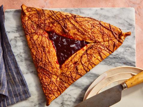 Cherry-Frangipane Hamantaschen Galette