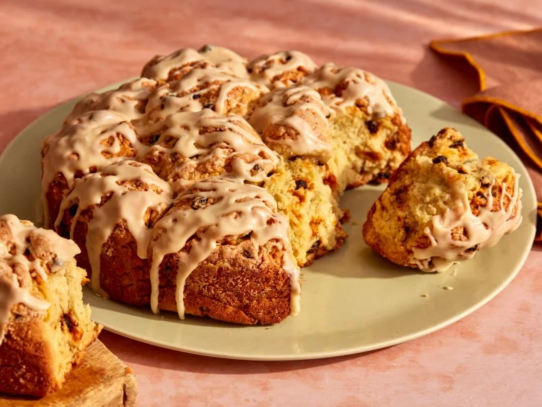 Pull-Apart Soda Bread with Irish Cream Glaze