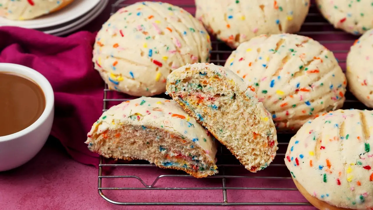 Rainbow Sprinkle Conchas