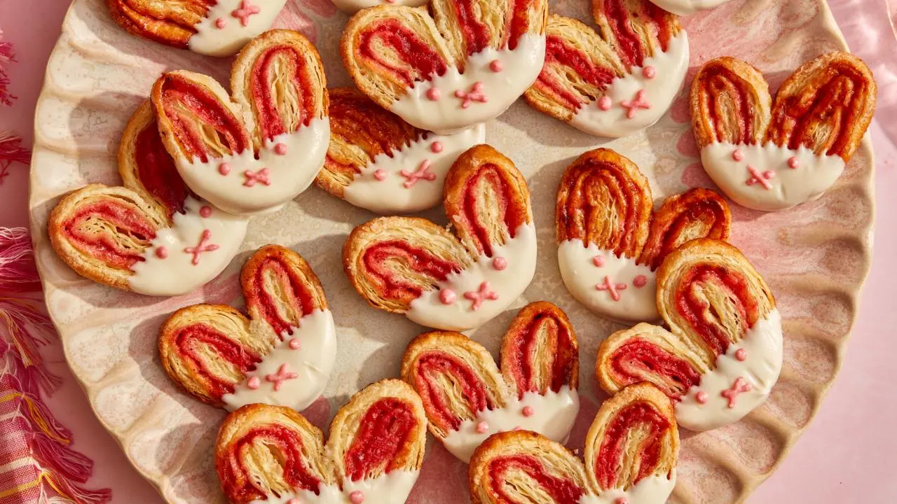 Raspberry Palmier Bunnies