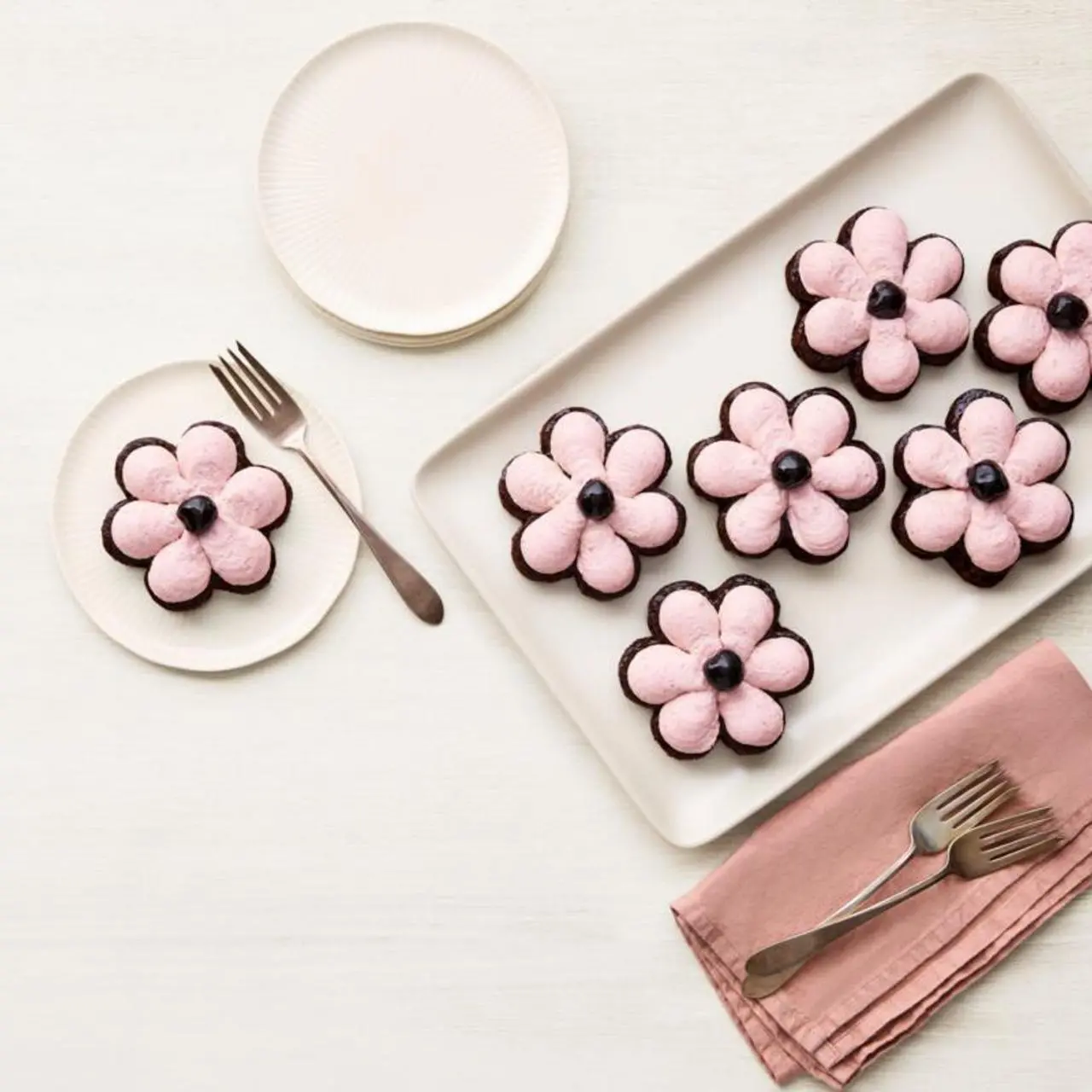 Black Forest Cakes with Cherry Blossom Mousse Recipe | Food Network