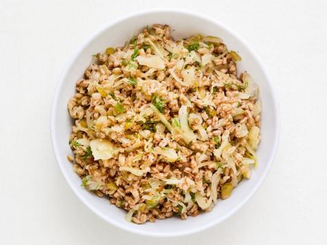 Farro Pilaf with Sauerkraut and Dill