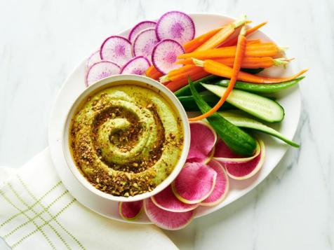 Pistachio Hummus with Dukkah