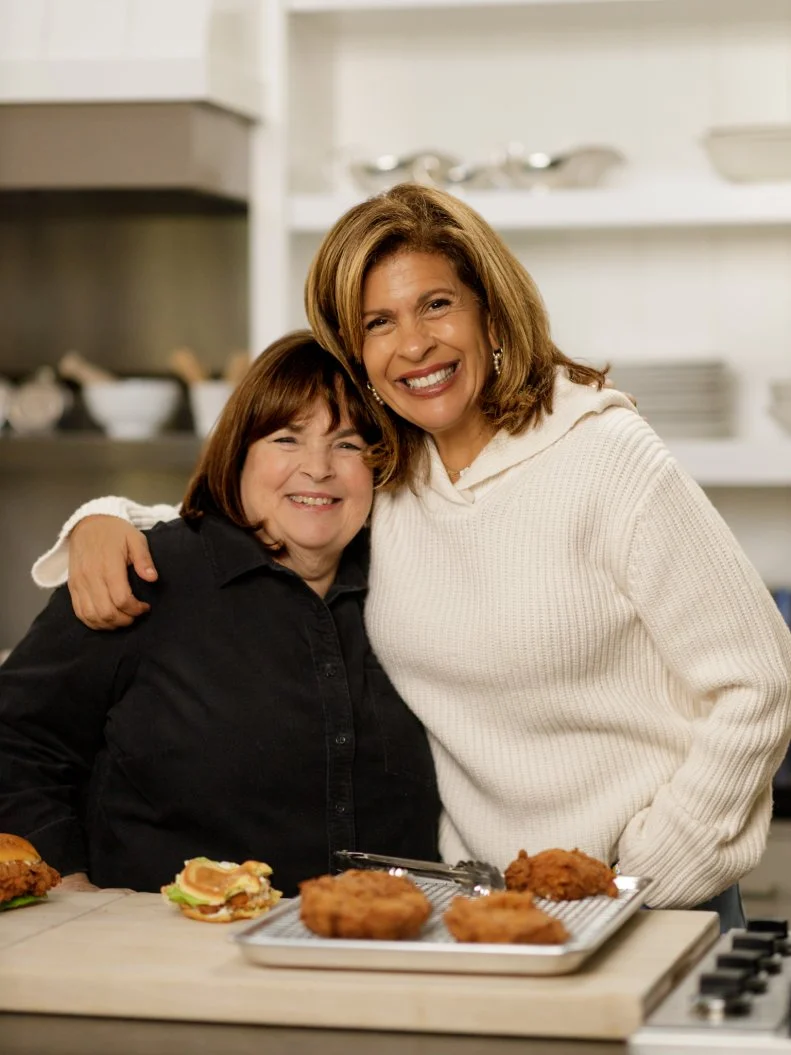 Ina Garten, Hoda Kotb and Fried Chicken Sandwiches, as seen on Be My Guest with Ina Garten, Season 8