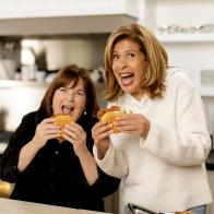 Ina Garten, Hoda Kotb and Fried Chicken Sandwiches, as seen on Be My Guest with Ina Garten, Season 8