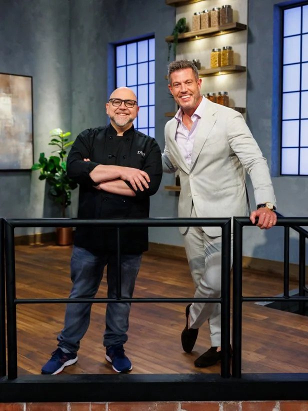 Judge Duff Goldman and Host Jesse Palmer portrait, as seen on The Ultimate Baking Championship, Season 1.